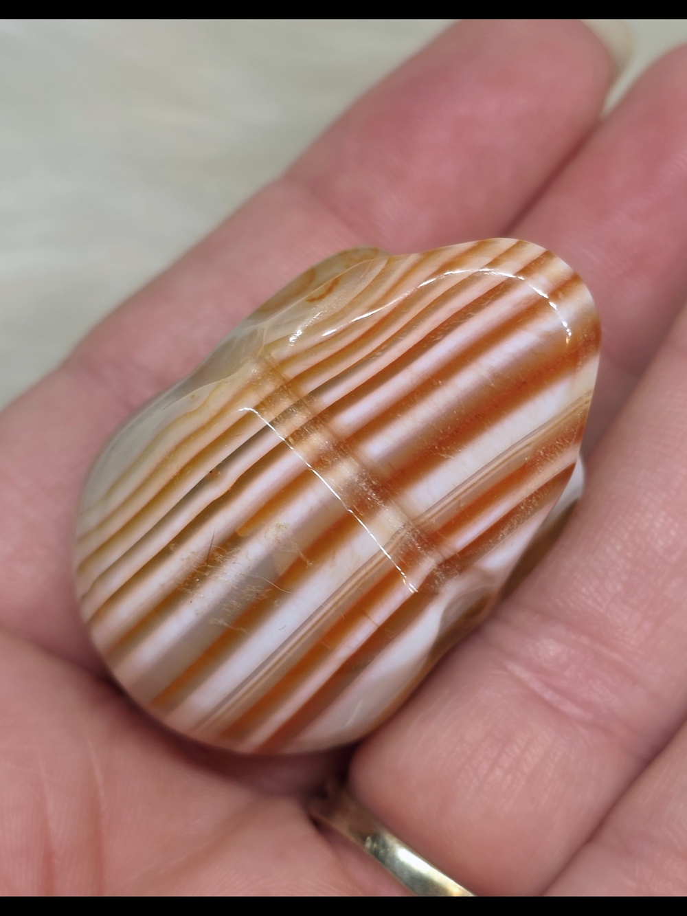 💀 Madagascar Banded Carnelian Skull | Premium Crystal Skull | Collector Alter - Picture 5 of 8
